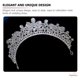thumbnail image 5 of Tiara de diamantes de imitación brillantes para vestido de novia, tiara de novia, regalos de despedida de soltera para damas de honor y novias, 5 of 5