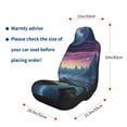 thumbnail image 5 of Cauagu Fantasy Landscape Starry Night Print Car Seat Covers,Universal Automotive Seat Covers Car Seat Protectors Easy to Install Car Cover Car Accessories Auto rucks Van & SUV-2 PCS, 5 of 9