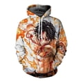 thumbnail image 1 of One Piece Cardigan à Capuche à Fermeture à Glissière Imprimé 3D Anime, 1 of 3