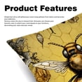 thumbnail image 2 of Honeybee Pillow Covers Inserts Set with Unique Patterns - 16x16, 18x18, 20x20 Inches - 2 Pack Decorative Throw Pillow Covers for Home Decor and More, 2 of 6