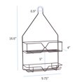 thumbnail image 6 of Shower Caddy Hanging over Shower Head Small Rust Roof Shower Organizer with 4 Hooks for Razor Shampoo Holder Bathroom Shower Rack Storage Shelf â Bronze, 6 of 6