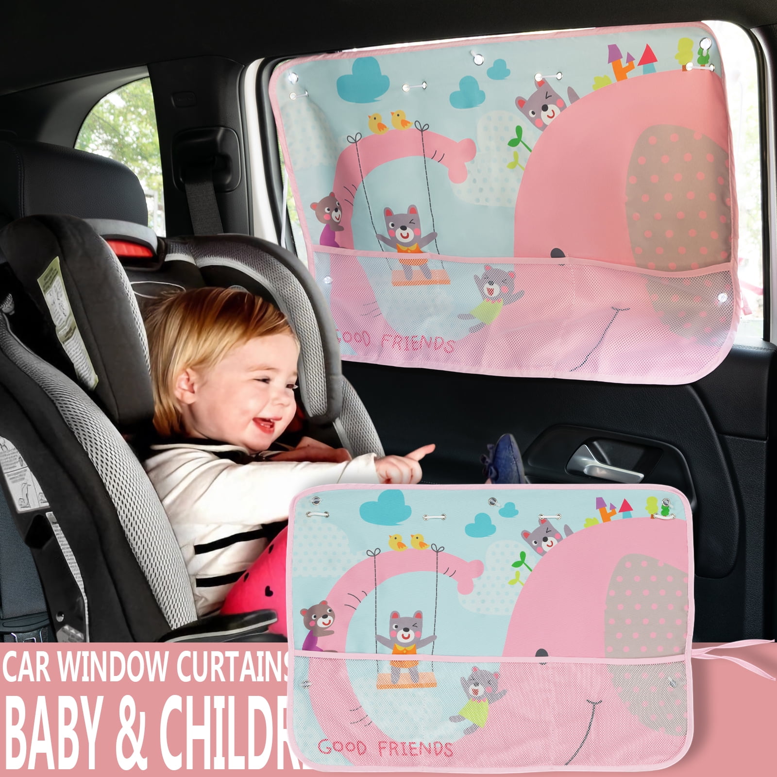 Car Window Sunshade Baby Children Kid Auto Side Window Curtain Sun