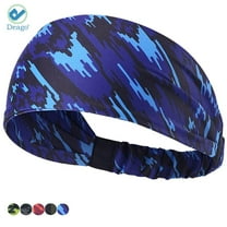 Deago Sports Headbands for Men and Women Non Slip Fitness Headband Moisture Wicking Sweatband for Workout Yoga Running and Athletic