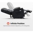 thumbnail image 6 of MCombo Dual Motor Large Power Lift Recliner Chair with Massage and Heat for Elderly Big and Tall People, Infinite Position, Extended Footrest, Faux Leather 7680 (Black, Large), 6 of 9