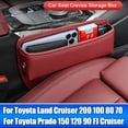 thumbnail image 2 of Caja de almacenamiento para hendiduras de asiento de coche, bolsillo para Toyota Land Cruiser 70 80 100 200 LC100 LC200 FJ Cruiser Prado 90 120 150, accesorios, 2 of 5