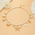 thumbnail image 3 of Coastal Bohemian Starfish Shell Necklace Relaxed Summer Vibe, 3 of 5
