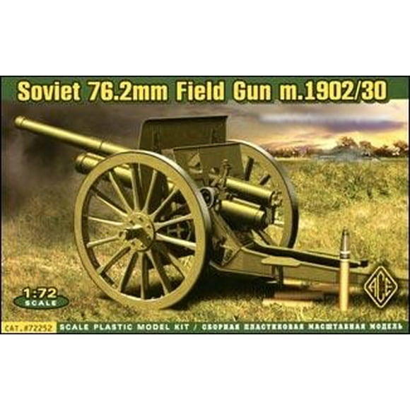 1/72 Soviétique 76.2mm Mod. 1902/1930 Canon de Campagne avec Limber