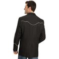 thumbnail image 2 of Scully Men's Western Coat with Solid Tonal Piping, White, 40L, 2 of 2