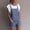 Blue, variant on Babysbule Women Shorts Clearance Women Elastic Waist Dungarees Linen Cotton Pockets Rompers Playsuit Shorts PK/M