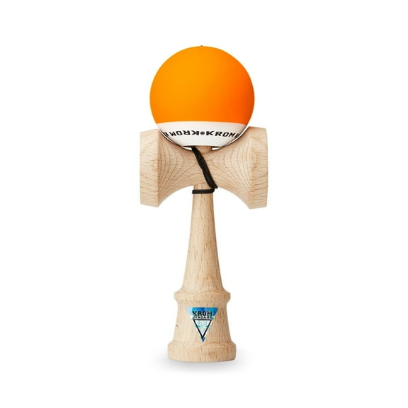 KROM Kendama POP Orange – Smooth Texture and Flawless Balance – Enhanced Cognitive Skills – Improved Balance, Reflexes, and Creativity – Kendama for Beginners and Experts