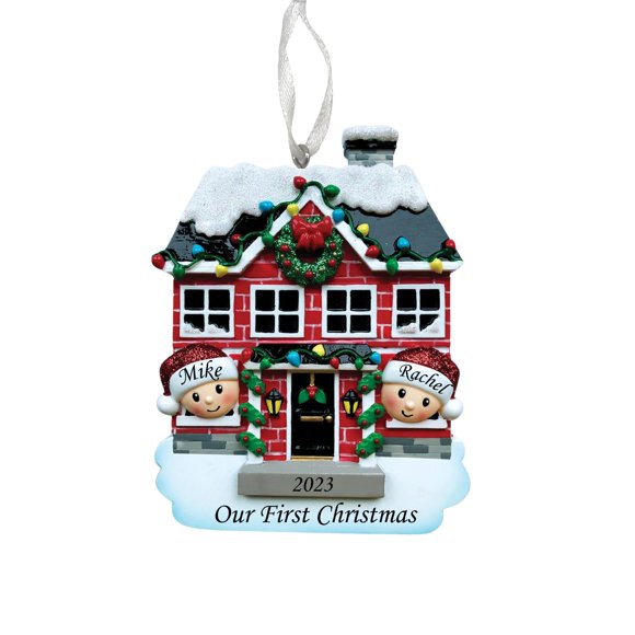 2023 Personalized Ornament House of Couple Christmas Tree Ornament Artisanal Customized Decoration Family Ornament - Free Personalization