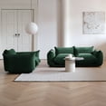 thumbnail image 3 of bokifol Sofa Set for Living Room,3 Seats Modern Chenille Sofa Sectional Couch Set for Living Room Furniture Set,Green, 3 of 7