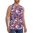 thumbnail image 2 of Balery music Skull record Men's Sleeveless Muscle Shirts Workout Tank Top, Moisture Wicking, Odor Protection-XX-Large, 2 of 8