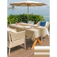 thumbnail image 5 of Outdoor Tablecloth with Umbrella Hole for Patio/Picnic/Party/Camping, Brown Ombre Waterproof Table Cloth Rectangle Table Cover Washable, Modern Gradient Abstract Aesthetics Art (60"x 102"), 5 of 9