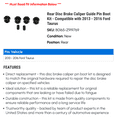 thumbnail image 2 of Rear Disc Brake Caliper Guide Pin Boot Kit - Compatible with 2013 - 2016 Ford Taurus 2014 2015, 2 of 2