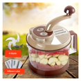 thumbnail image 2 of Manual Meat Grinder Chopper Meat Grinder Blender Mixer To Chop Meat Fruits Vegetables Nuts Herbs Food Cutter ,Easy Installation, 2 of 6