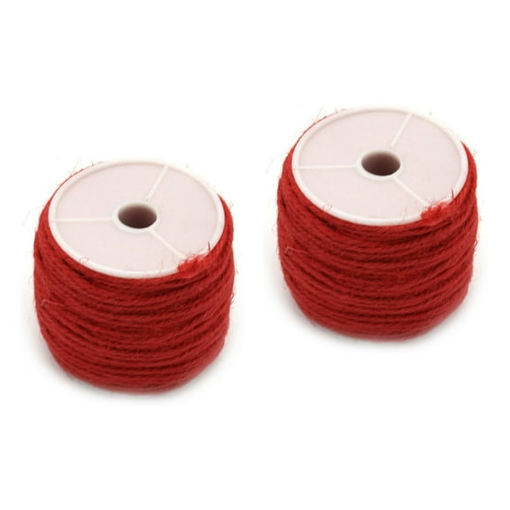 328 FT Decorative String Jute Twine Handmade Cord Jewelry Twine Craft Manual Red