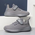 thumbnail image 4 of FAOWME Kids Breathable Sports Shoes Sneakers Soft Sole Running Sneakers For Boys Girls For Outdoor Activities Grey 10-10.5Years, 4 of 4