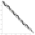 thumbnail image 3 of Auriga 925 Sterling Silver White Diamond Bracelet 7.5 inch for Women, 3 of 6