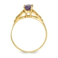 thumbnail image 2 of 14k Madi K Synthetic Alexandrite Ring in 14k Yellow Gold - Size 5, 2 of 3