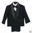 thumbnail image 5 of Baby Toddler & Boy Wedding Party Black Formal Tuxedo Suit sz: S,L,XL,2T-4T,5-18, 5 of 5