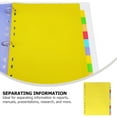 thumbnail image 4 of STRANDCHIC 12Pcs Colored Tab Dividers A4 Index Labels for 11 Holes Binder Document Organization, 4 of 8