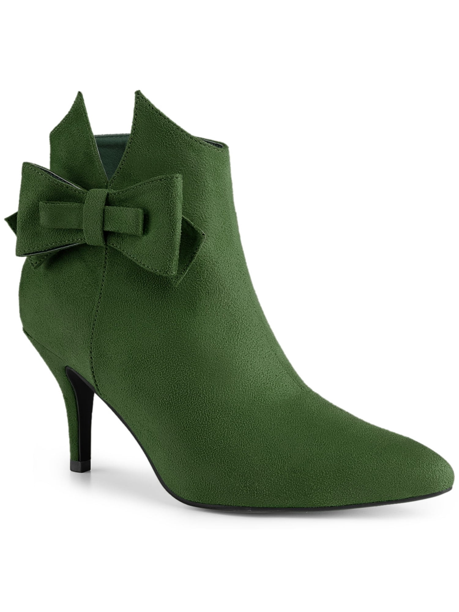 green stiletto boots