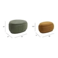 thumbnail image 3 of Bauble 35" & 26" Pebble Storage Ottoman Set of 2 Sage Green & Earthy Yellow, 3 of 10