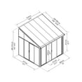 thumbnail image 3 of Palram - Canopia SanRemo 10' x 10' Patio Enclosure - Gray/Clear with Screen Doors (6), 3 of 9