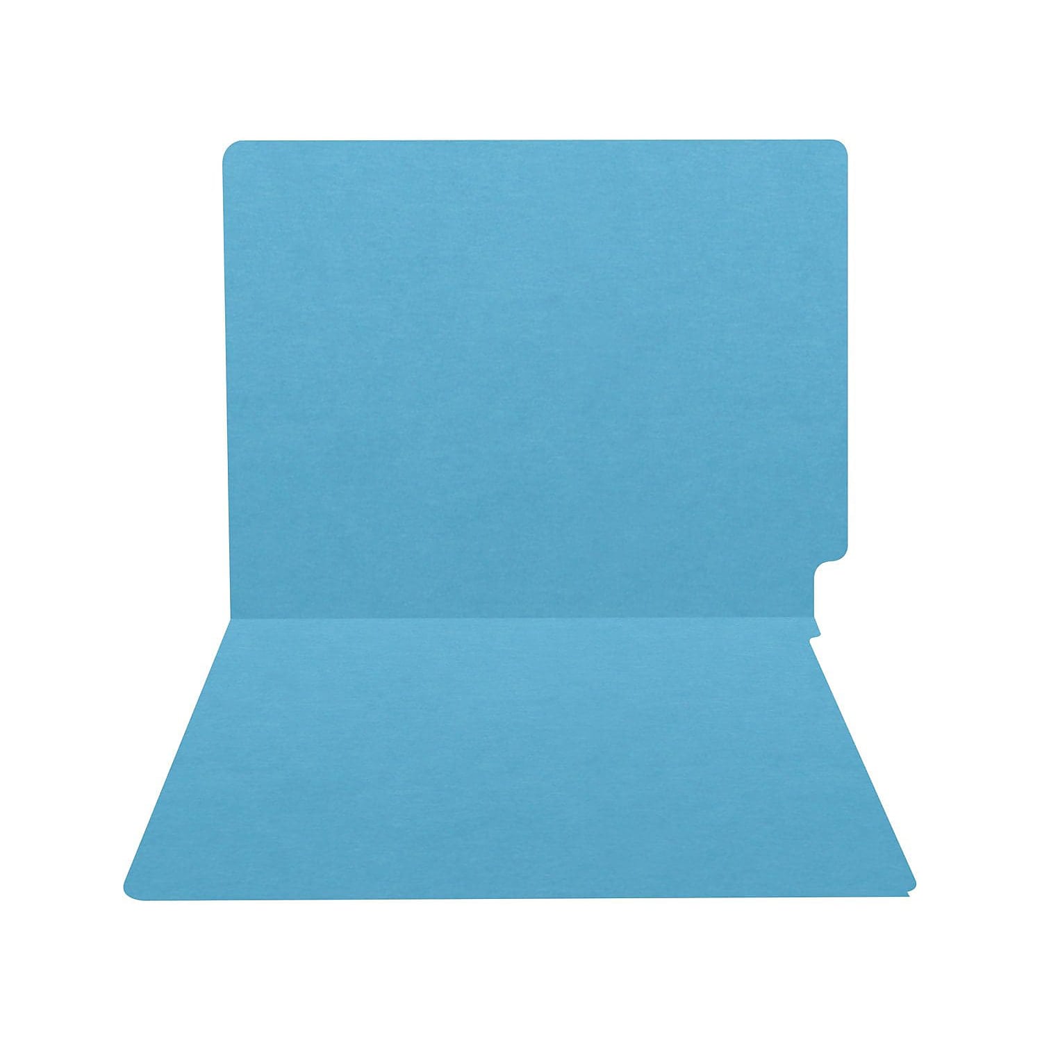 Medical Arts Press Heavy-Duty End Tab File Folder Straight Cut Letter-Size Blue 40/Box (S-09458-DBL)