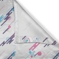 thumbnail image 4 of Ambesonne Retro Window Valance, Eighties Style Futuristic, 54" X 18", Pale Blue Plum Pink, 4 of 5
