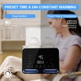 thumbnail image 4 of Baby Bottle Warmer, Lychee Portable Dual Bottle 9-in-1 Fast Milk Warmer & Sterilizer with LCD Display, Timer & 48H Accurate Temperature Control for Breastmilk & Formula, BPA Free, 4 of 7