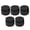 Black, variant on YAHHU 5PCS Handle Overgrip Non-Sticky Breathable Matte Racket Grip Tape for Tennis Badminton Pickleball Rackets Black