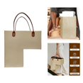 thumbnail image 4 of Menolana Stair Basket for Carpeted Stairs and Wooden Stairs, Felt Staircase Storage Organizer with Handles for Laundry, Toys beige, 4 of 10