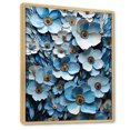thumbnail image 2 of Designart "Zen Garden Of Minimalist Blue And White Pansies II" Pansies Floater Framed Canvas Prints, 2 of 5