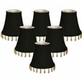 thumbnail image 5 of Royal Designs, Inc. Beaded Bell Clip On Chandelier Shade CS-314B-5GR-6, Gray, 3 x 5 x 4, Pack of 6, 5 of 6