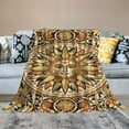 thumbnail image 2 of COMIO Sun Throw Blanket Boho Hippie Room Decor Western Blankets and Throws Soft Cozy Couch Cover for Loveseat Sofa Living Room Chair Travel (Yellow/Floral), 2 of 6