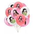 thumbnail image 5 of Globos De Cumpleaños Decoración Fiesta Nezuko Demon Slayer Rosa, 5 of 5