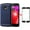 Navy Blue, variant on Phone Case for Motorola Moto E4 with Tempered Glass Screen Protector Cover And Cell Accessories Slim Thin Rugged Silicone Protective MotoE4 E 4 4E 4th Generation XT1768 XT1765 Cases Women Men Red