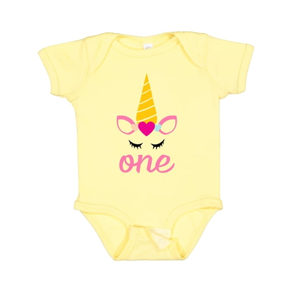 Inktastic 1st Birthday Unicorn Girls Baby Bodysuit