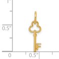 thumbnail image 2 of Collier Pendentif Breloque Monogramme Lettre F Initiale en Or Jaune 14k, 2 of 6