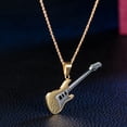 thumbnail image 4 of Miangastore Guitar Dangle Pendant Necklace 2Pcs Titanium Steel For Men And Women Assorted Color, 4 of 8