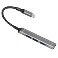 thumbnail image 1 of MesaSe Alloy USB Hub Portable 4 Port Keyboard Headphone Adapter Office Notebook Computer Splitter Accessories with 10cm Cable USB Head, 1 of 8