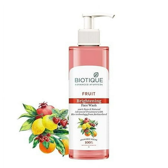Biotique Fruit Brightening Face Wash| Ayurvedic and Organically Pure 200ml