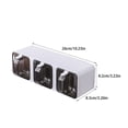 thumbnail image 4 of Inteprter Tarros de especias de plástico duraderos, caja organizadora de condimentos de larga duración, caja de especias transparente Premium Organizadores de utensilios de cocina gris, 4 of 6