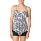 thumbnail image 1 of Xishao Traje de Baño Mujer Conjunto de 2 Piezas Bañador de Cintura Alta Estampado Flor Volante para Playa Piscina negro hojas 2XL negro hojas 2XL Xishao ropa, 1 of 2