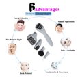 thumbnail image 4 of Rouleau Derma 6 en 1 pour Soins du Visage avec Micro Aiguilles, Microneedles en Acier Inoxydable pour Vergetures de Grossesse, Perte de Cheveux et Anti-Rides, 4 of 6