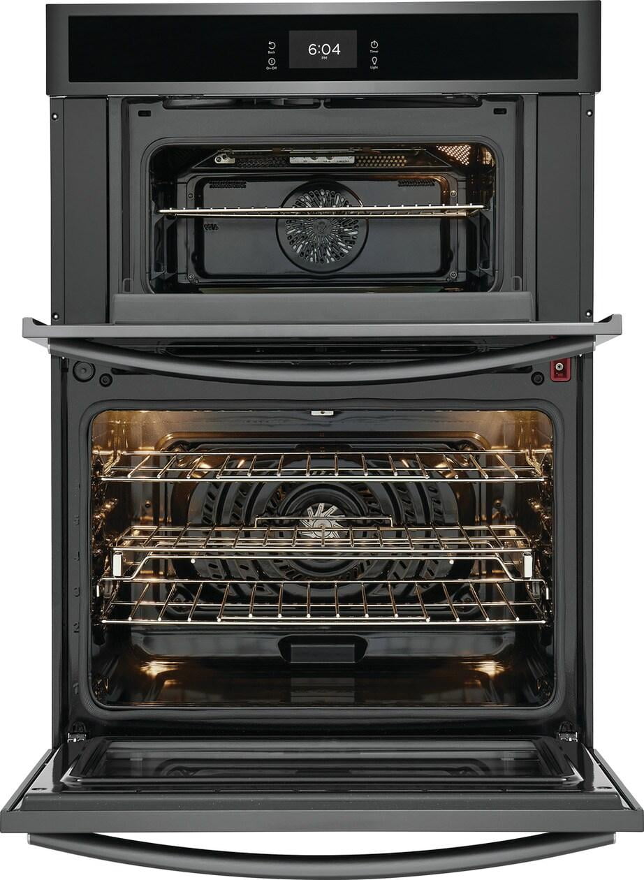 Frigidaire Gallery GCWM3067AD 30 inch Black Stainless Wall Oven and Microwave Combination