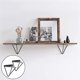 thumbnail image 3 of 2x soportes de estantería de resistencia, soportes decorativos de pared flotante Industrial para estantes, soportes de estantería Negro Yotijar soporte de estante de pared, 3 of 9