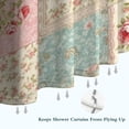 thumbnail image 6 of Pioneer Flower Floral Print Pattern Shower Curtain 84"x72", Bathroom Decorative Shower Curtain Set with 12 Hooks, Waterproof Washable, 6 of 6